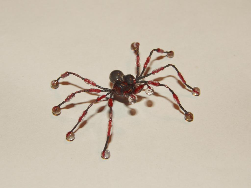 Art - glass and copper spider